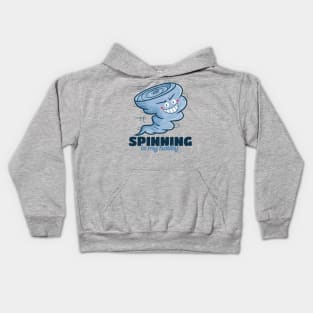 Spinning is my hobby Kids Hoodie